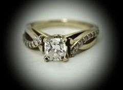 Modern Cushion-Cut 3/4 Ct. GIA Diamond Ring