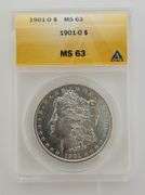 1901 O Morgan Silver Dollar, ANACS MS63