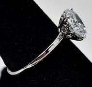 Cz Gemstone Ring in Sterling Silver