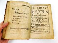 1692 Texts of the New Testament Antique Leather Book