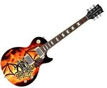 Aerosmith Tom Hamilton Signed "Aero Inferno" Custom 1/1 Graphics Guitar ACOA