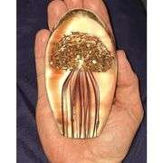 Hand-Blown Jellyfish Glass Paperweight
