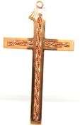Large gold plated cross pendant