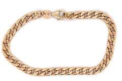 Easy to Wear 14K YG Standard Link Bracelet