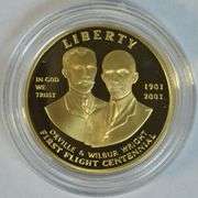 Superb Gem Cameo Proof 2003-W $10 Gold First Flight Commem. Box and COA