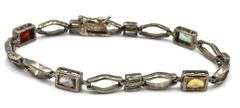 Vintage 925 sterling silver group lot of 5 bracelets