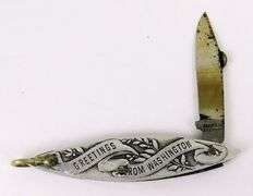 Early Washington Capital Bldg. Souvenir Pocket Knife