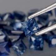 Heated only! 2.82ct top blue sapphire set!