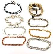 Group lot of 8 vintage 925 sterling silver bracelets