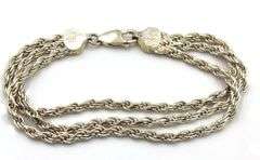 Group lot of 5 vintage 925 sterling silver bracelets