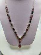 Very fine quality 30+ ctw Tourmaline and diamonds necklace