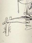 Exclusive Salvador Dali Hand-Signed Lithograph from 'Pantagruel' suite, 1973