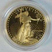 Superb Gem Ultra Cameo Proof 1988 $50 Gold Eagle. Box/COA