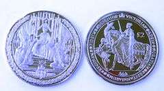 2 South Georgia & Sandwich Islands 2 Pounds Coins