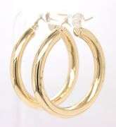 14kt Yellow gold hoop earrings