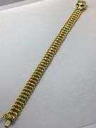 14K Yellow Gold Interlinked Cuban Bracelet