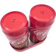Official Coca-Cola Tin Salt & Pepper Shaker Collectible