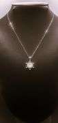 Sparkling 2 Ct. Lab Simulated Diamond Snowflake Pendant Necklace