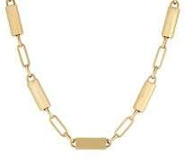 0.50ctw Diamond Accent Fancy Link Station Necklace in 18K