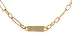 0.50ctw Diamond Accent Fancy Link Station Necklace in 18K