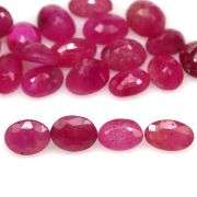 Simply gorgeous 6.90ct reddish pink Ruby set