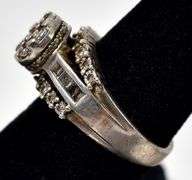 Diamond Ring in Sterling Silver