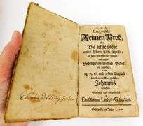 Antique 1722 German Book