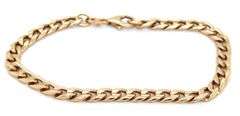 Easy to Wear 14K YG Standard Link Bracelet