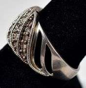Diamond Ring in Sterling Silver