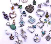 Group lot of Vintage 925 sterling silver pendants