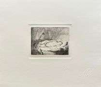 Rare Collectible Etching by Rembrandt, Jupiter And Antiope