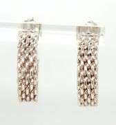 Tiffany & Co Somerset Mesh hoop earrings