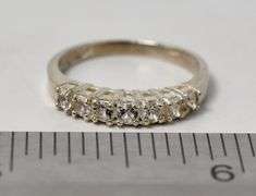 CZ Gemstone Stackable Ring in Sterling Silver