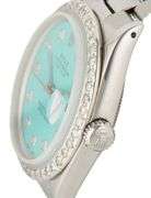 Rolex Date 15000, 34mm, Aftermarket Tiffany Diamond Dial and Bezel, Watch