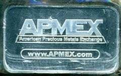Apmex 5 Troy Oz pure .999 fine silver bar in plastic