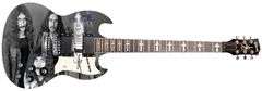 Black Sabbath Autographed 1/1 Custom Graphics Photo Guitar BAS Witness