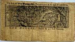 Maryland April 1774 $1 Note