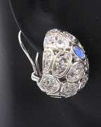 Trendy John Hardy Pebble Moonstone and Diamond Earrings