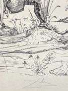 Exclusive Salvador Dali Hand-Signed Lithograph from 'Pantagruel' suite, 1973
