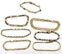 Group lot of 7 vintage 925 sterling silver bracelets