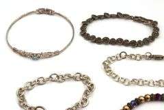 Vintage 925 sterling silver lot of 6 bracelets
