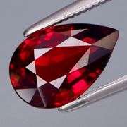 Amazing 2.57ct UNTREATED cherry red Rhodolite Garnet