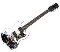 Ozzy Osbourne Zakk Wylde Signed Epiphone SG Graphics Photo Guitar BAS Witness