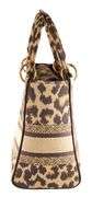 Dior Lucky Small Lady Leopard Pattern D-Lite Bag W/Strap