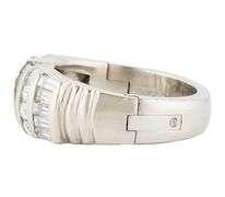 1.00ctw Baguette and Round Diamond Statement Band Ring in Platinum
