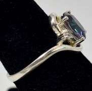 Mystic Topaz and CZ Gemstone Ring in Sterling Silver