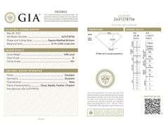 1.05ctw Princess and Round Diamond Straight Engagement Ring in Platinum, GIA CERTIFIED