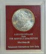 Gem BU 1897-S Morgan Silver Dollar. MS65 Redfield Collection