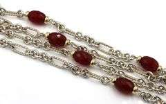 David Yurman multi row Carnelian bracelet