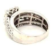 14kt White gold 2ctw diamond halo cluster ring